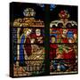 Window W132 Depicting the Nativity; Mary Cleophas and Child Apostles-null-Stretched Canvas