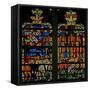 Window W134 Depicting a Scene from the Story of Joseph: the Pharaoh Dreams of the Years of Plenty-null-Framed Stretched Canvas