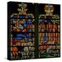 Window W134 Depicting a Scene from the Story of Joseph: the Pharaoh Dreams of the Years of Plenty-null-Stretched Canvas