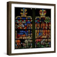 Window W134 Depicting a Scene from the Story of Joseph: the Pharaoh Dreams of the Years of Plenty-null-Framed Giclee Print