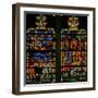Window W134 Depicting a Scene from the Story of Joseph: the Pharaoh Dreams of the Years of Plenty-null-Framed Giclee Print
