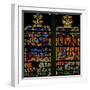 Window W134 Depicting a Scene from the Story of Joseph: the Pharaoh Dreams of the Years of Plenty-null-Framed Giclee Print