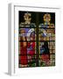 Window W134 Depicting a Scene from the Story of Joseph: the Pharaoh's Dream; Joseph Interprets-null-Framed Giclee Print