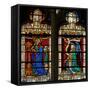 Window W134 Depicting the Annunciation-null-Framed Stretched Canvas