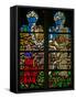 Window W136 Depicting Scenes from the Story of Daniel: a Vision of the Crucifixion-null-Framed Stretched Canvas