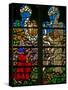 Window W136 Depicting Scenes from the Story of Daniel: a Vision of the Crucifixion-null-Stretched Canvas