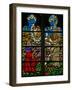 Window W136 Depicting Scenes from the Story of Daniel: a Vision of the Crucifixion-null-Framed Giclee Print