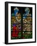 Window W136 Depicting Scenes from the Story of Daniel: a Vision of the Crucifixion-null-Framed Giclee Print