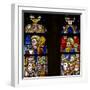 Window W137 Depicting St John with a Knight and Bishop-null-Framed Giclee Print