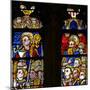 Window W137 Depicting St John with a Knight and Bishop-null-Mounted Giclee Print