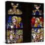 Window W137 Depicting St John with a Knight and Bishop-null-Stretched Canvas