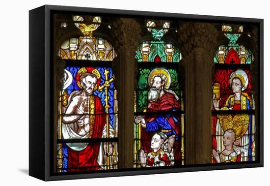 Window W137 Depicting St Mary Magdalene, Christ and St Anthony-null-Framed Stretched Canvas