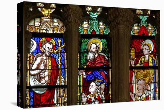 Window W137 Depicting St Mary Magdalene, Christ and St Anthony-null-Stretched Canvas