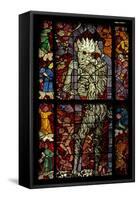 Window W16 Depicting a Scene from the Last Judgement: the Devil Attends-null-Framed Stretched Canvas