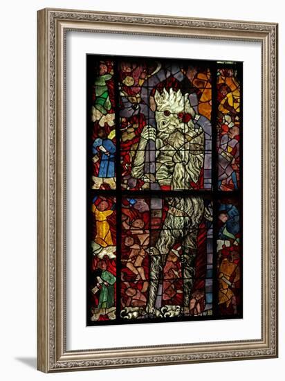 Window W16 Depicting a Scene from the Last Judgement: the Devil Attends-null-Framed Giclee Print