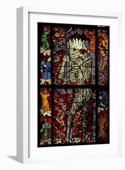 Window W16 Depicting a Scene from the Last Judgement: the Devil Attends-null-Framed Giclee Print