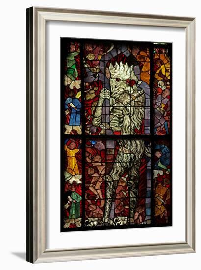 Window W16 Depicting a Scene from the Last Judgement: the Devil Attends-null-Framed Giclee Print