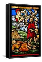 Window W2 Depicting Cain Kills Abel-null-Framed Stretched Canvas