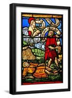 Window W2 Depicting Cain Kills Abel-null-Framed Giclee Print