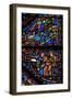 Window W2 Depicting Part of the Presentation in the Temple; Nebuchadnezzar's Dream-null-Framed Giclee Print