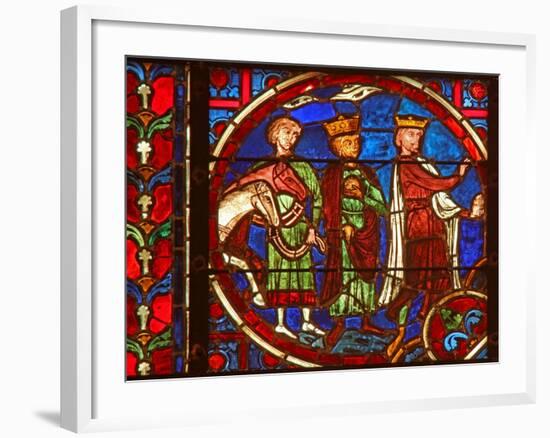 Window W2 Depicting the Adoration of the Magi-null-Framed Giclee Print