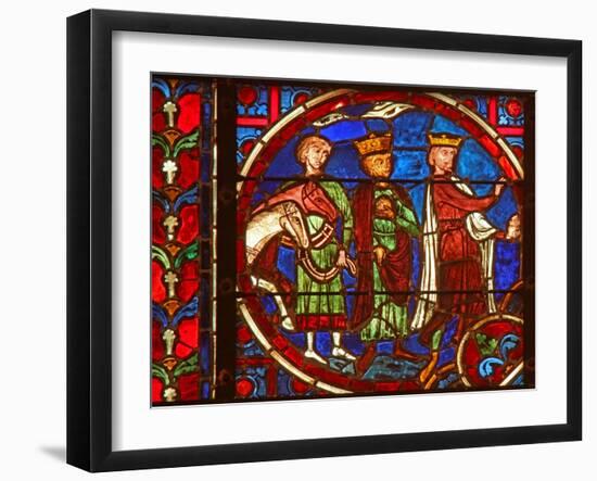 Window W2 Depicting the Adoration of the Magi-null-Framed Giclee Print