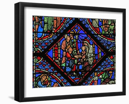 Window W2 Depicting the Adoration of the Magi-null-Framed Giclee Print