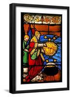 Window W2 Depicting the Creation of the Sun and Moon-null-Framed Giclee Print