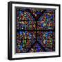 Window W2 Depicting the Magi with Herod, Annunciation to the Shepherds-null-Framed Giclee Print