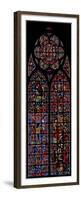 Window W200 Depicting Passion Scenes-null-Framed Premium Giclee Print