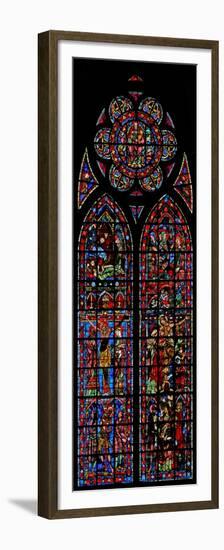 Window W200 Depicting Passion Scenes-null-Framed Premium Giclee Print