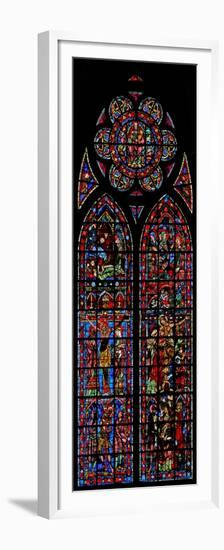 Window W200 Depicting Passion Scenes-null-Framed Premium Giclee Print