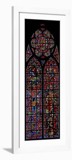 Window W200 Depicting Passion Scenes-null-Framed Giclee Print