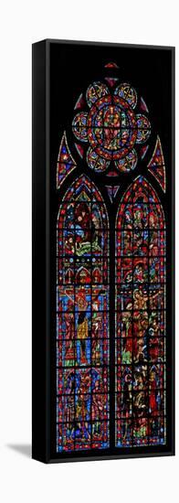 Window W200 Depicting Passion Scenes-null-Framed Stretched Canvas