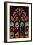 Window W200 Depicting St Stephen, Christ of the Resurrection, the Virgin Mary and a Deacon Saint-null-Framed Giclee Print