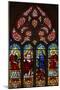 Window W200 Depicting St Stephen, Christ of the Resurrection, the Virgin Mary and a Deacon Saint-null-Mounted Giclee Print