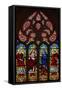 Window W200 Depicting St Stephen, Christ of the Resurrection, the Virgin Mary and a Deacon Saint-null-Framed Stretched Canvas
