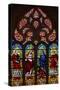 Window W200 Depicting St Stephen, Christ of the Resurrection, the Virgin Mary and a Deacon Saint-null-Stretched Canvas