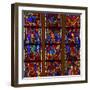 Window W200 Depicting the Crucifixion with Mary and John-null-Framed Giclee Print