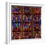 Window W200 Depicting the Crucifixion with Mary and John-null-Framed Giclee Print