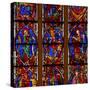 Window W200 Depicting the Crucifixion with Mary and John-null-Stretched Canvas