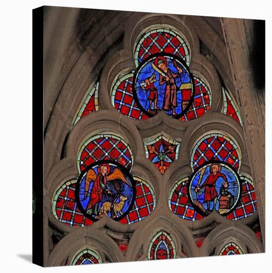 Window W202 Depicting Abraham and Isaac Sacrifice-null-Stretched Canvas