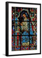 Window W202 Depicting St John Writing the Gospel-null-Framed Giclee Print