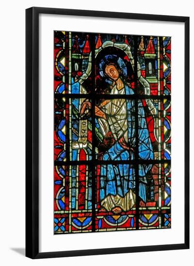 Window W202 Depicting St John Writing the Gospel-null-Framed Giclee Print