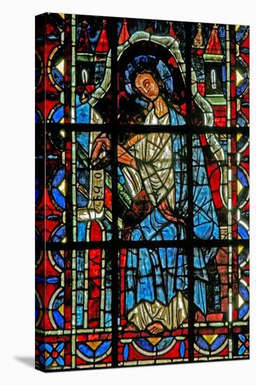 Window W202 Depicting St John Writing the Gospel-null-Stretched Canvas