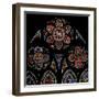 Window W202 Depicting the Tracery Lights with Two Angels and the Agnus Dei-null-Framed Giclee Print