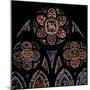 Window W202 Depicting the Tracery Lights with Two Angels and the Agnus Dei-null-Mounted Giclee Print