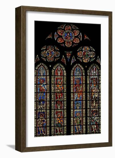 Window W203 Depicting a Saint and Knights-null-Framed Giclee Print