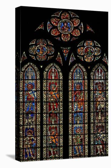 Window W203 Depicting a Saint and Knights-null-Stretched Canvas