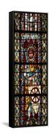 Window W203 Depicting St George-null-Framed Stretched Canvas